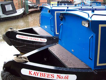 The narrowboats are grouped in classes
